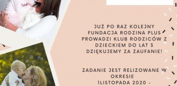 Klub Rodzic&oacute;w z dziećmi do lat 3 - kontynuacja